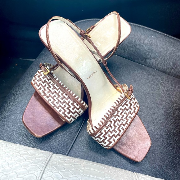 Prada sandals  8 1/2 great condition - Picture 1 of 3
